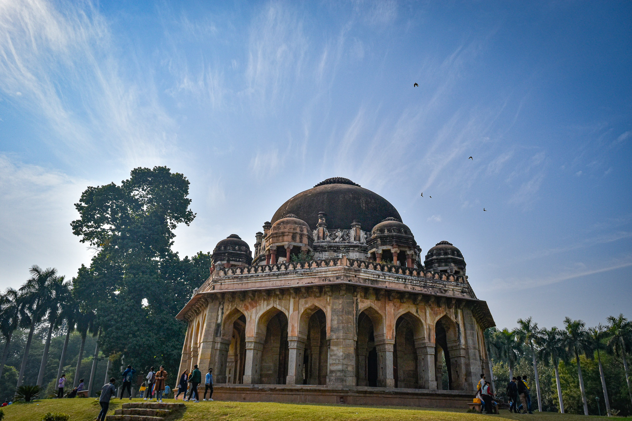 Bara Gumbad monument at Lodhi Garden photographed as Indian heritage architecture.